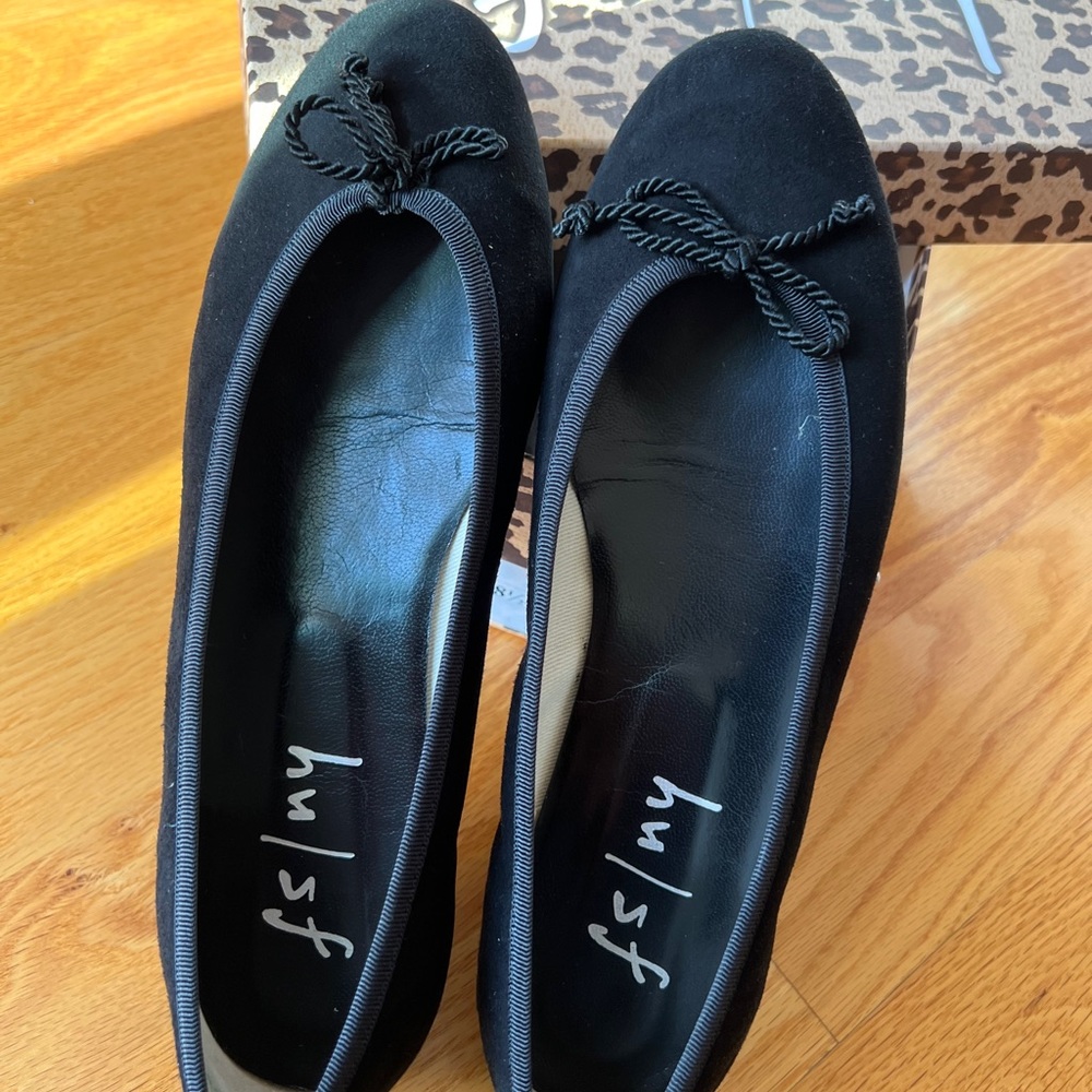 French Sole fs/ny Pearl Black Suede